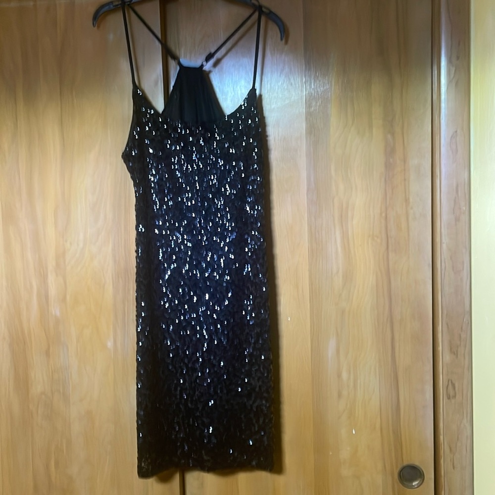 Sequin dress mini with inside lining thin straps
